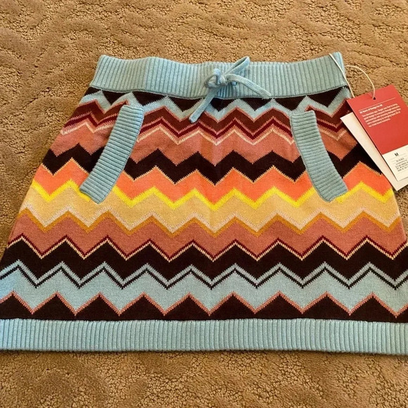 NWT new target missoni 20 years design medium girls chevron zig zag knit skirt - Picture 3 of 12
